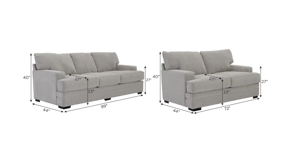 Stella Living Room Set Dimensions