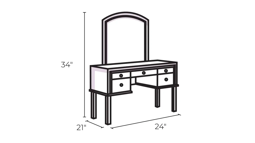 Harrison 24" Vanity Cabinet Dimensions