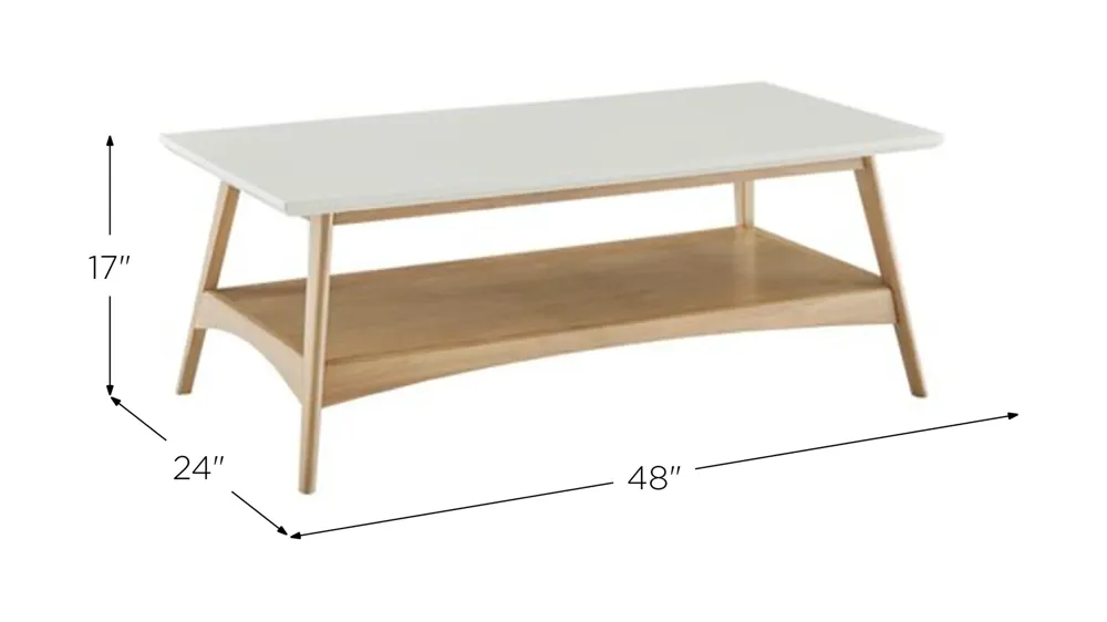 Charlevoix Rectangle Coffee Table Dimensions