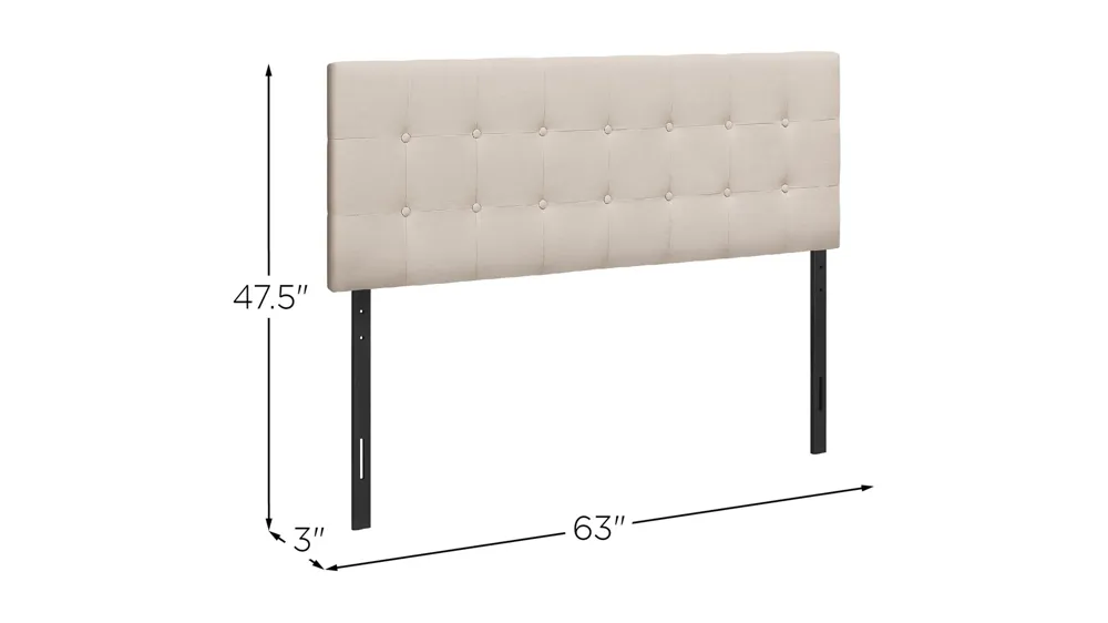 Monarch Specialties Queen HB Dimensions