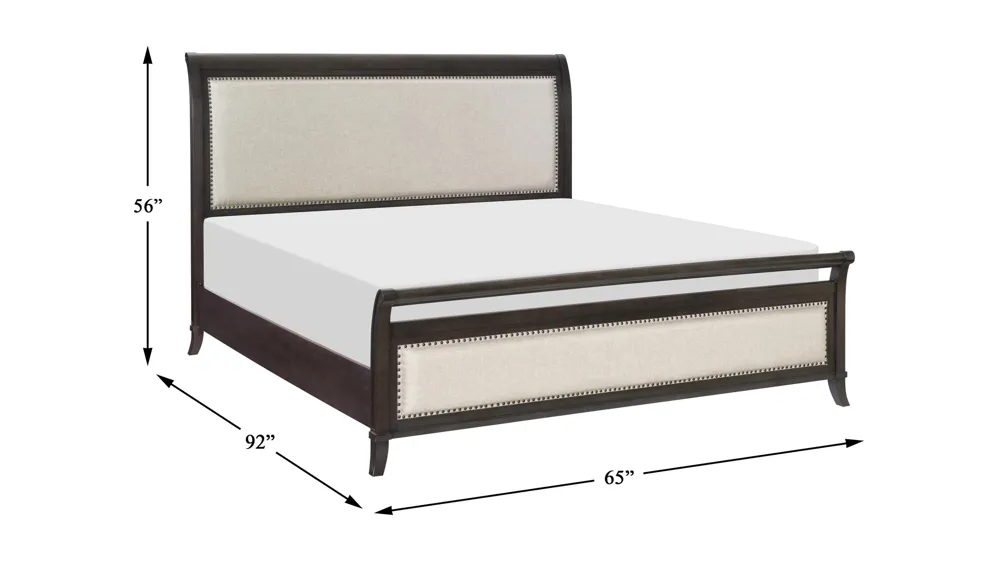 Ashden Upholstered Bed Dimensions