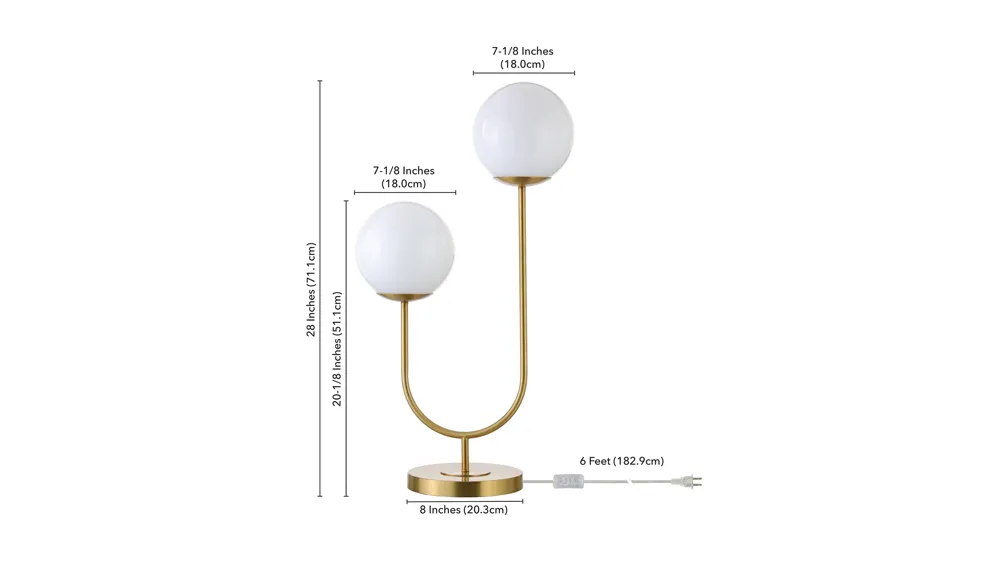 Dufrene Table Lamp Dimensions