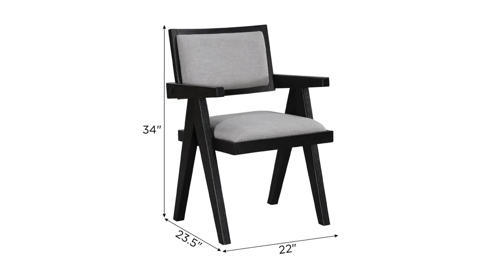 Magnolia Dining Armchair - Set of 2 Dimensions