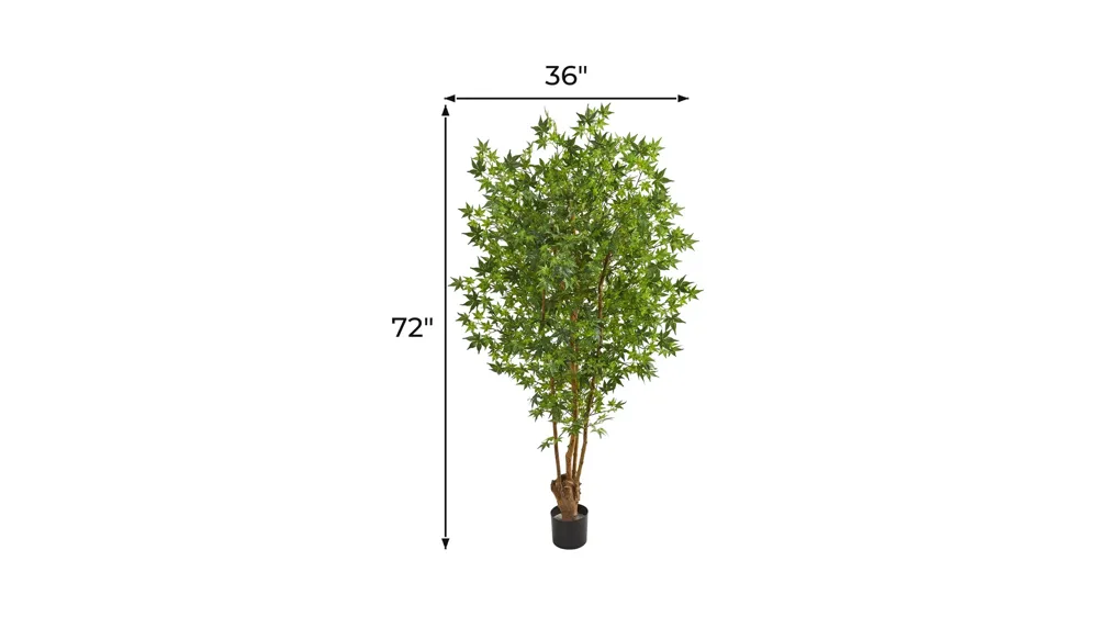 6ft. Maple Artificial Tree Dimensions