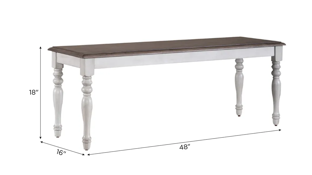 Ocean Isle Bench Dimensions