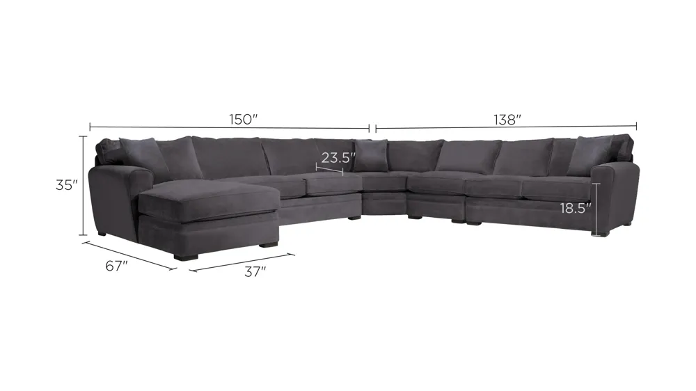 Artemis II 5-pc. Sectional Dimensions