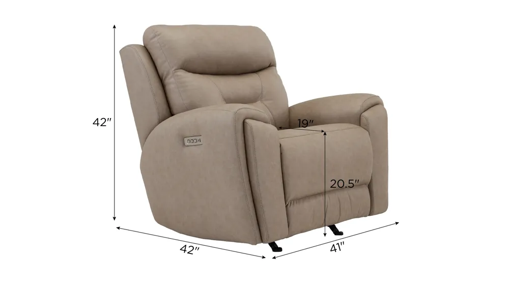 Bryson Zero Gravity Triple Power Rocker Recliner Dimensions