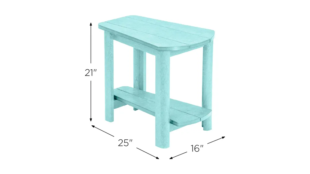 Generation Recycled Outdoor Addy Side Table Dimensions