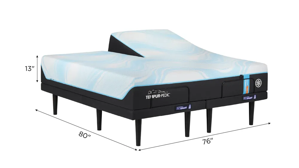 Tempur-Pedic LuxeBreeze 2.0 Medium Hybrid Mattress Dimensions