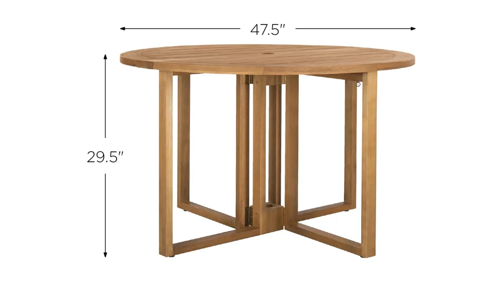 Berkane Outdoor Round Dining Table Dimensions