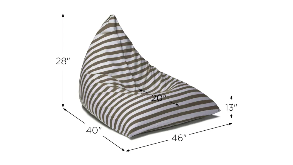 Rami Outdoor Bean Bag Chair Dimensions