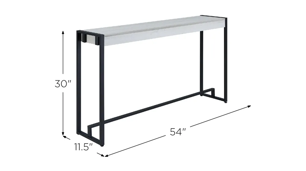 Bingham Narrow Console Table Dimensions