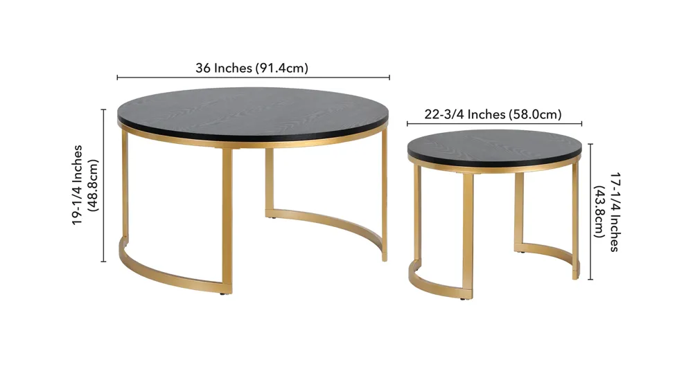 Mitera Coffee Tables Dimensions