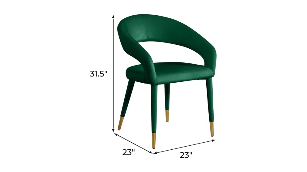 Destiny Dining Chair - Set of 2 Dimensions