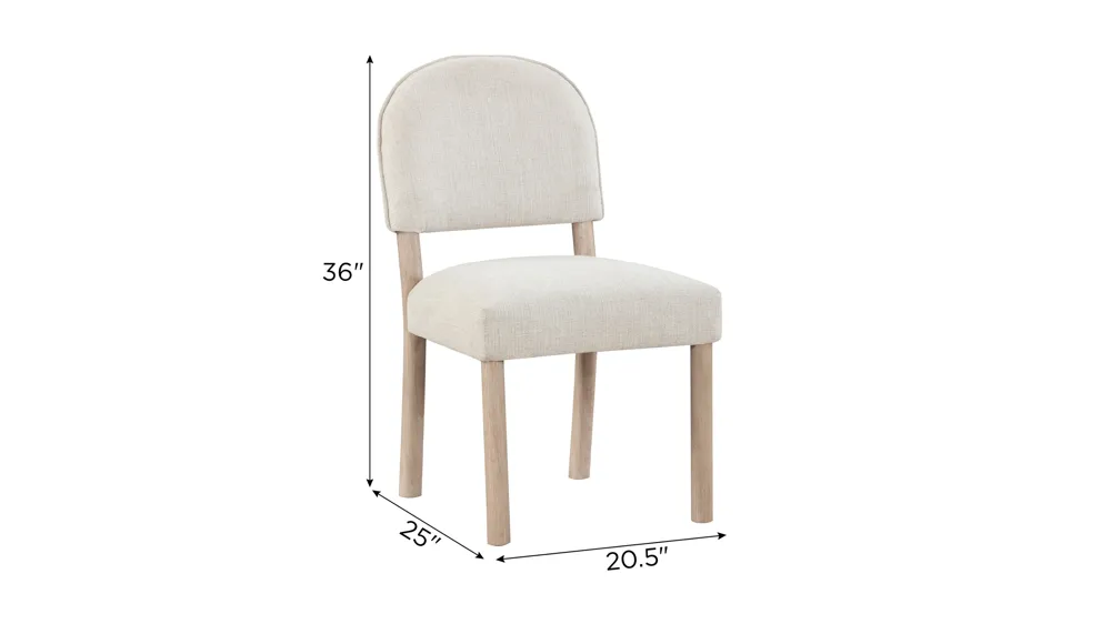 Gabby Upholstered Side Chair - Set of 2 Dimensions