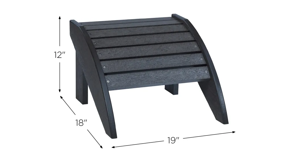 Generation Recycled Outdoor Adirondack Footstool Dimensions