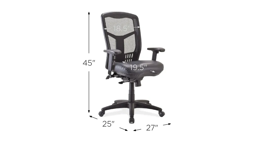 Cloelei Synchro Office Chair Dimensions