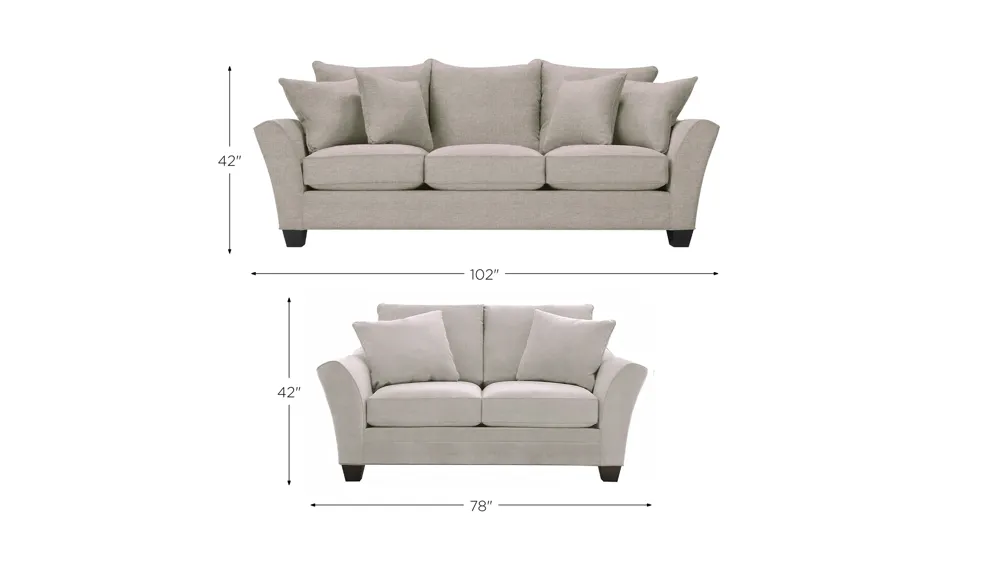 Briarwood Living Room Set Dimensions