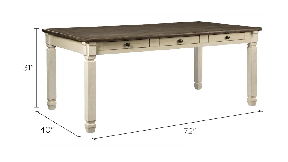 Aspen Dining Table Dimensions