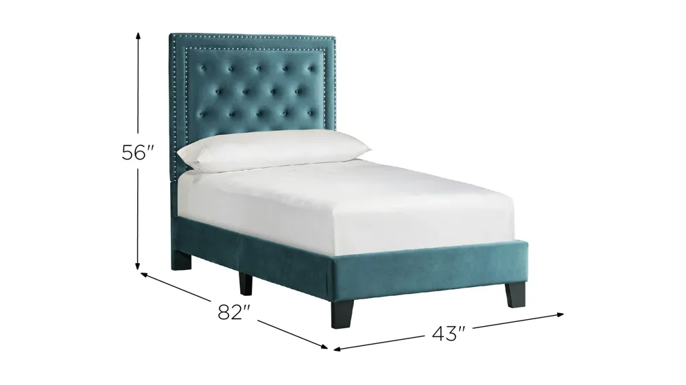 Teagan Upholstered Platform Bed Dimensions