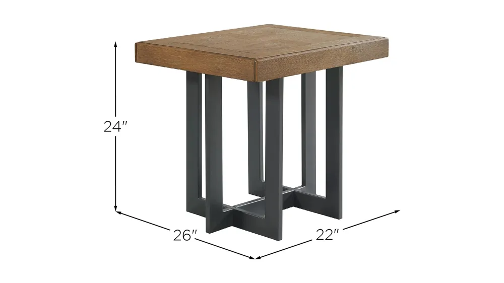 Eden End Table Dimensions