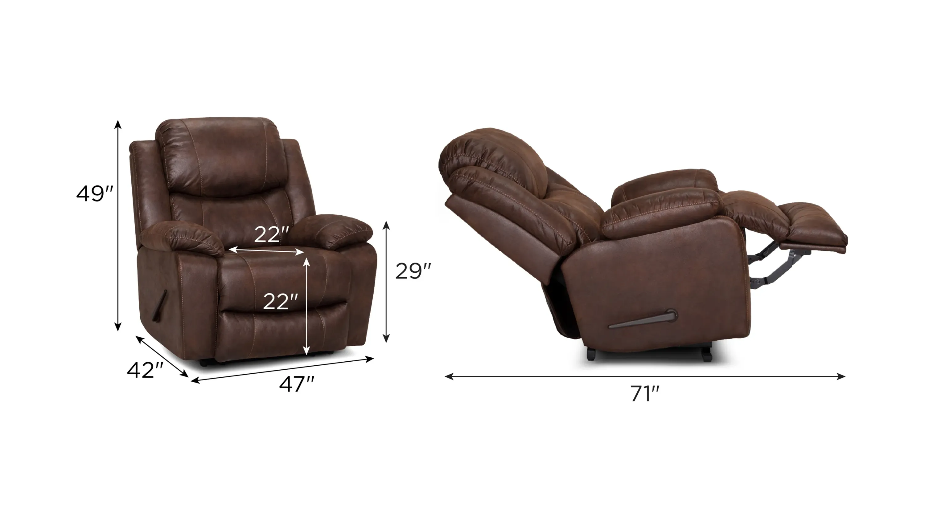 Colossus Manual Recliner | Raymour & Flanigan