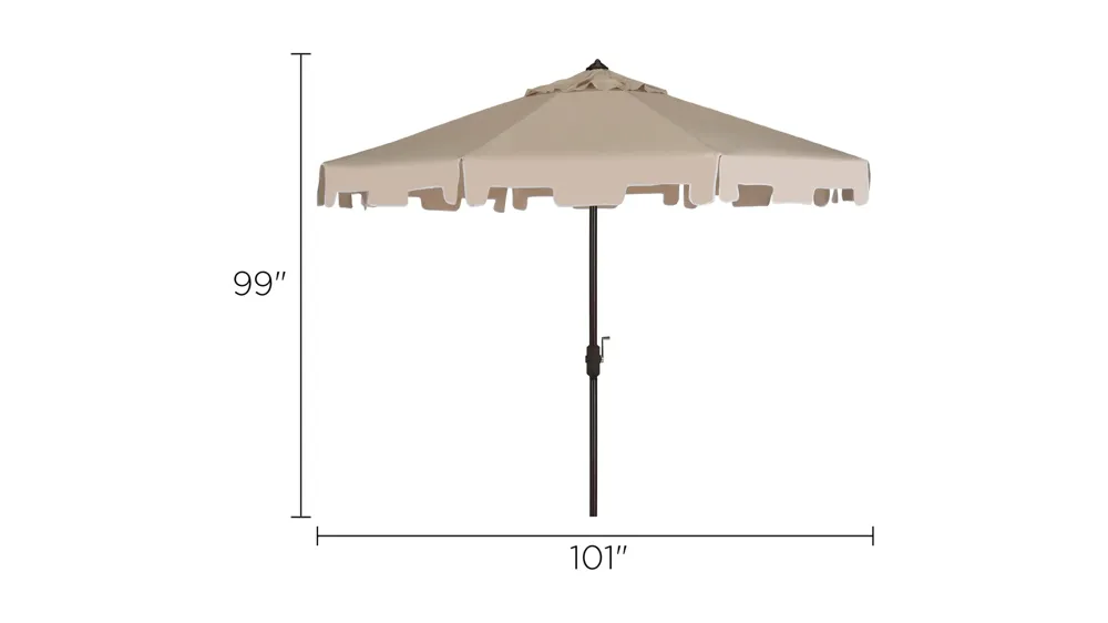 Zimmerman Market Umbrella Dimensions