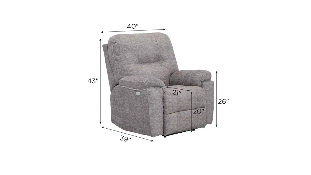 Maxon Power Recliner Dimensions
