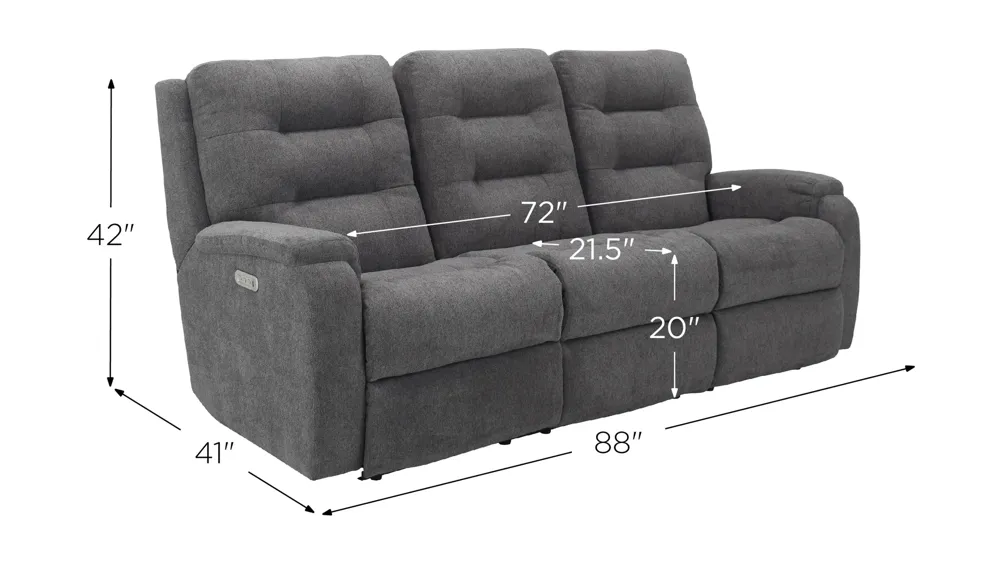 Halenbeck Triple Power Sofa | Raymour & Flanigan