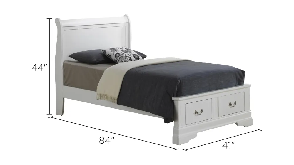 Rossie Storage Bed Dimensions