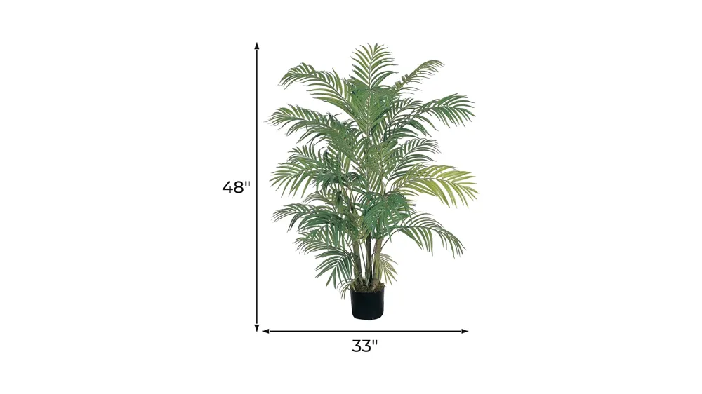 4ft. Areca Silk Palm Tree Dimensions