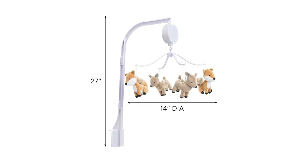 Deer Park Musical Crib Mobile Dimensions