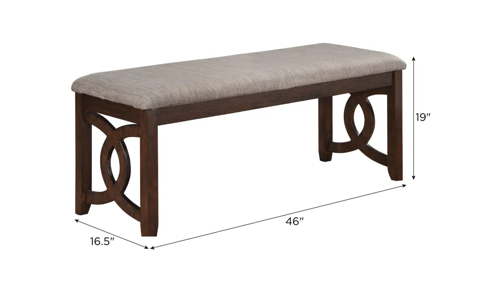 Millie Dining Bench Dimensions