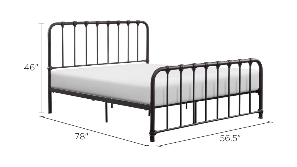 Kimmy Metal Platform Bed Dimensions