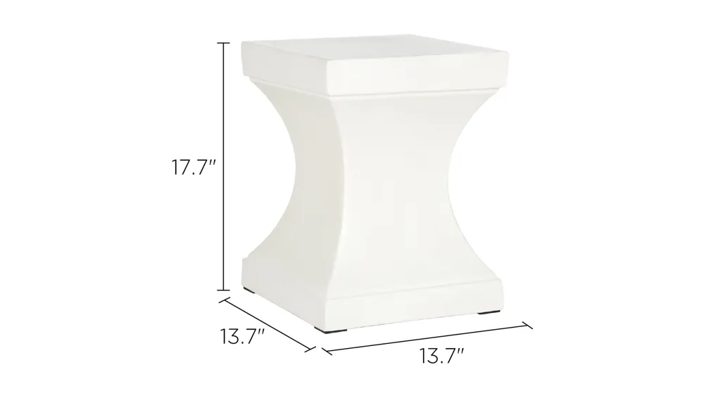 Curby Indoor/Outdoor Accent Table Dimensions