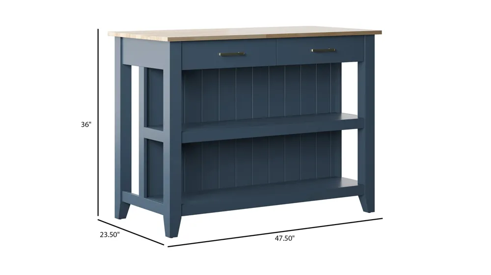 Olivia Kitchen Island Dimensions