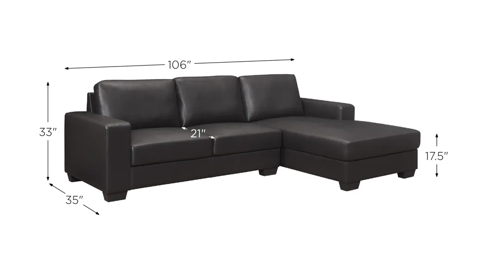 Baker Sectional Dimensions