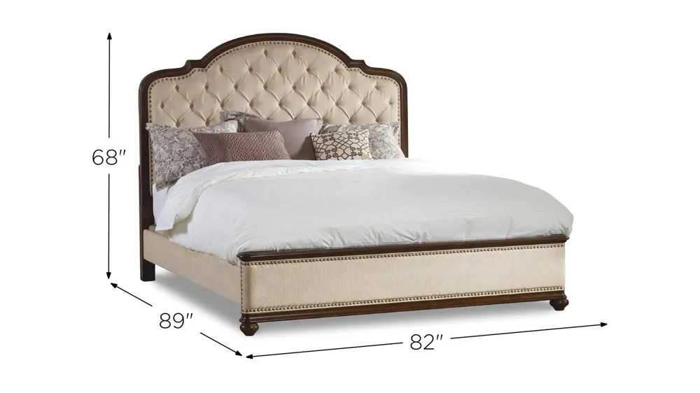 Leesburg Upholstered Bed Dimensions