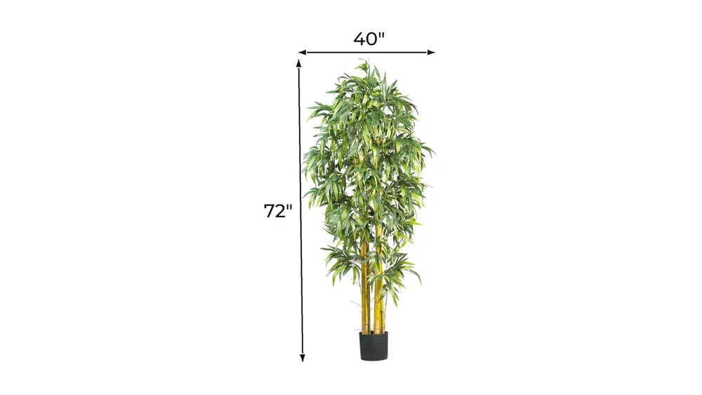 6ft. Big Bamboo Silk Tree Dimensions