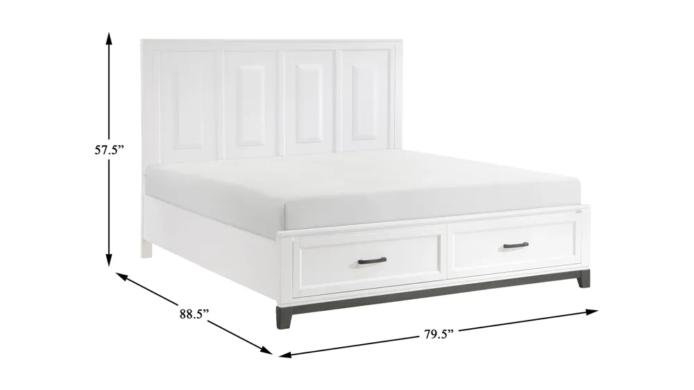 Faustina Platform Storage Bed Dimensions