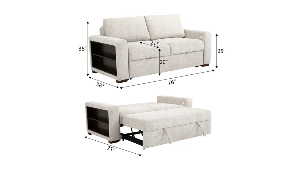 Juniper 2-pc. Sofa Dimensions