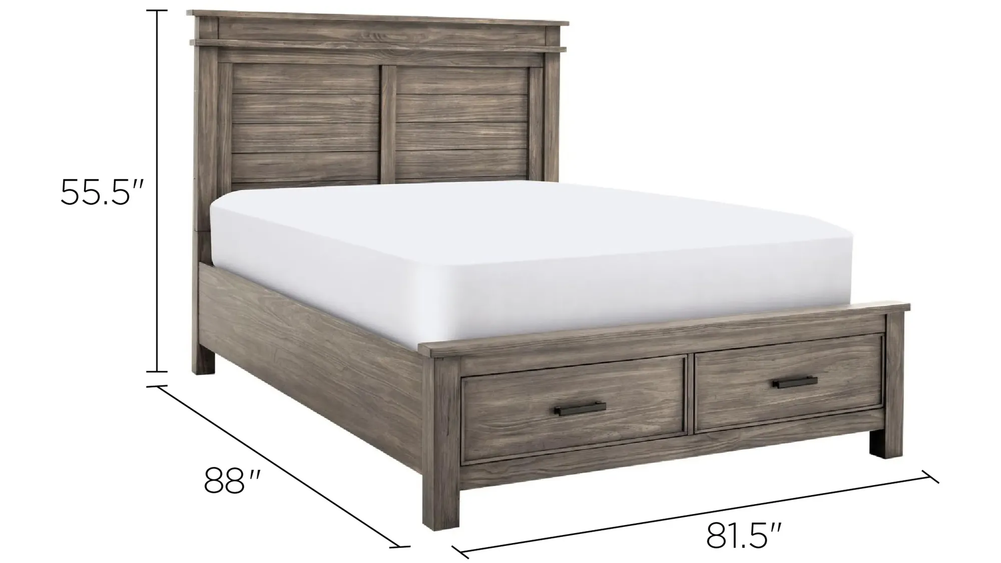 Hempstead Platform Storage Bed