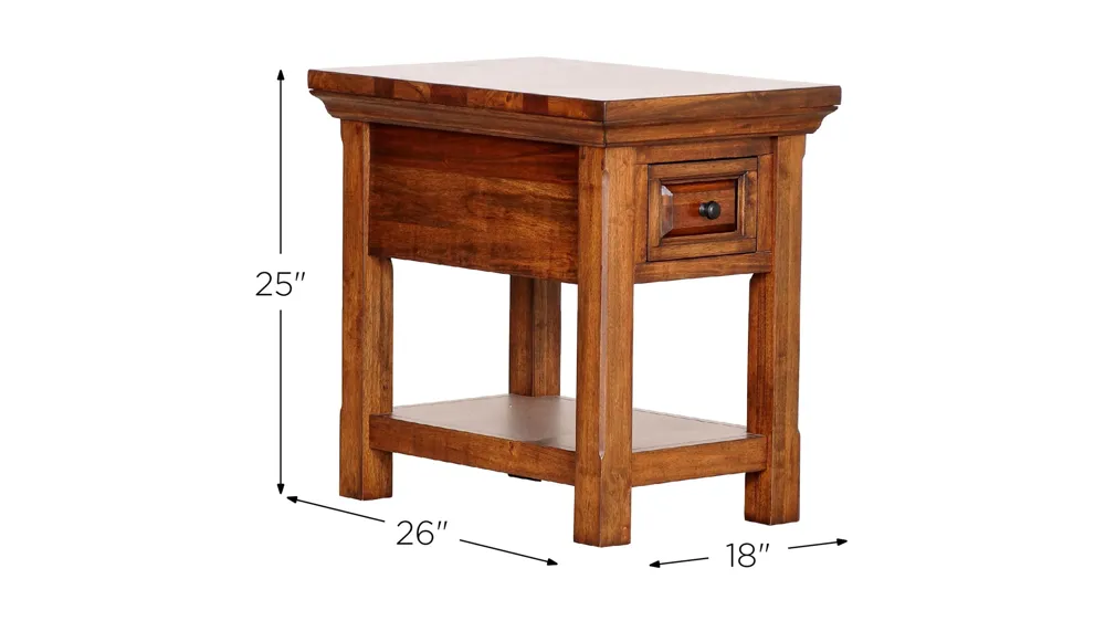 HillCrest Chair Side Table Dimensions