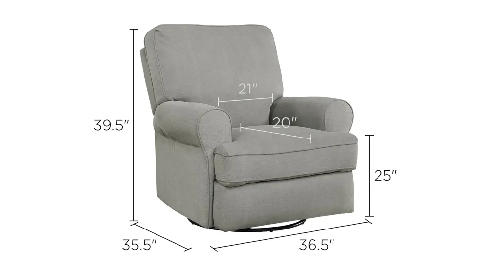 Baby Relax Mabel Swivel Gliding Recliner Dimensions