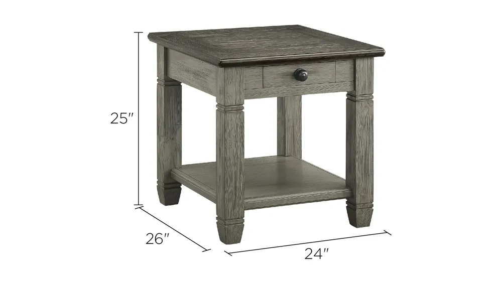 Lark End Table Dimensions