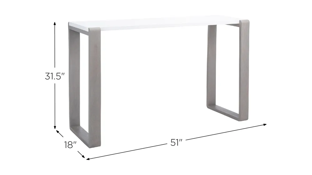 Allysa Console Table Dimensions