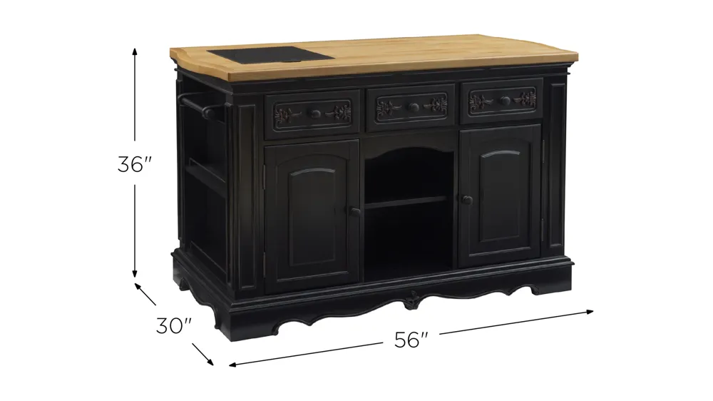 Pennfield Kitchen Island Dimensions