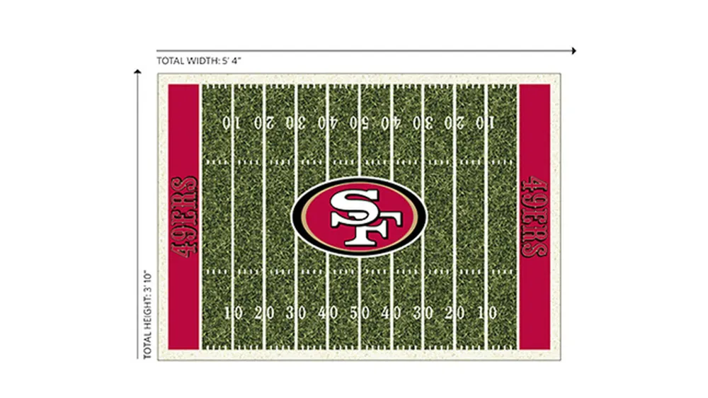 NFL Homefield Rug Dimensions