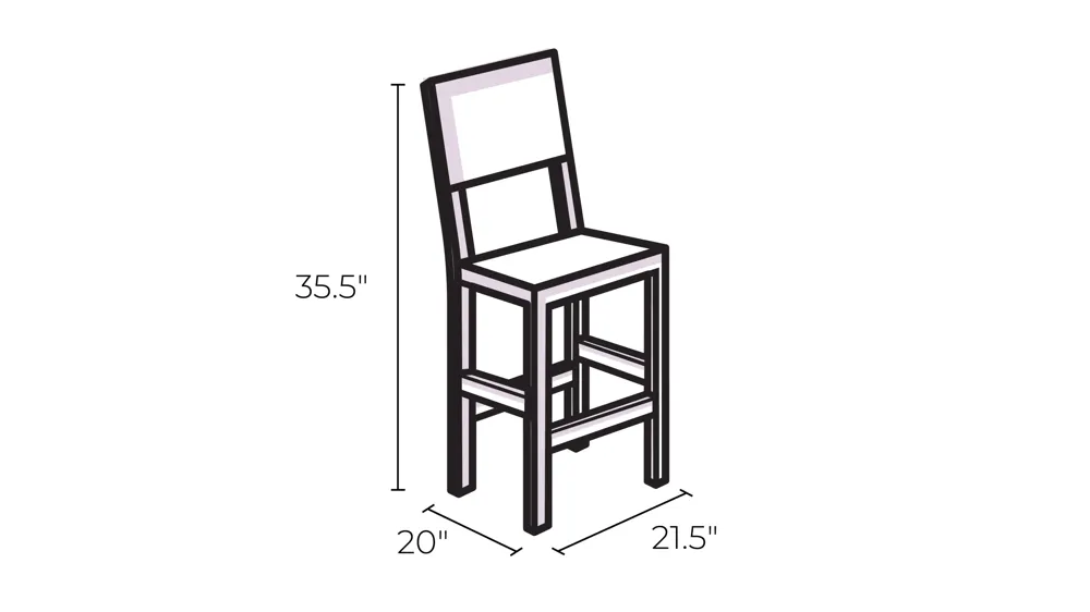Irondale Counter Stool Dimensions