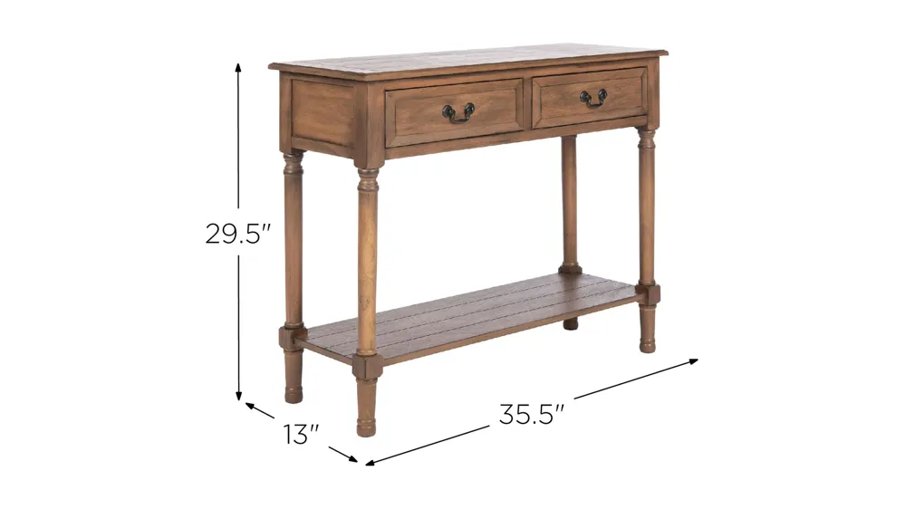 Jessa 2 Drawer Console Table Dimensions